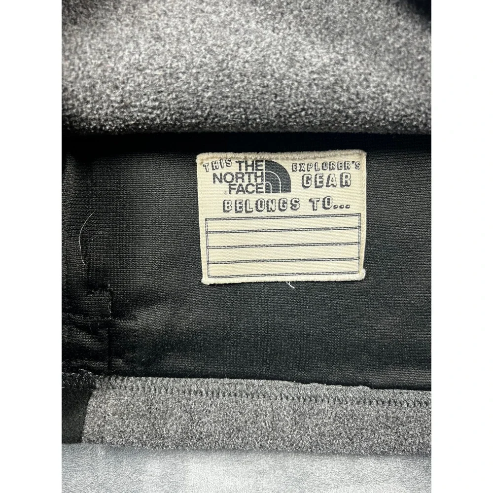 The North Face Jacket Mens Medium Gray Black Fleece Full Zip Outdoor‎ Hiking